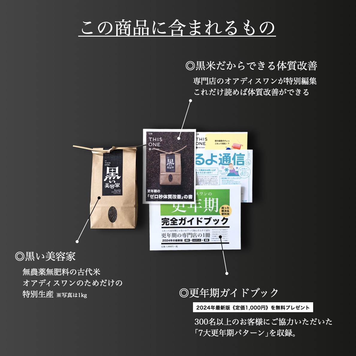 更年期のための黒米 無農薬無肥料 1kg定期便《公式》オアディスワン