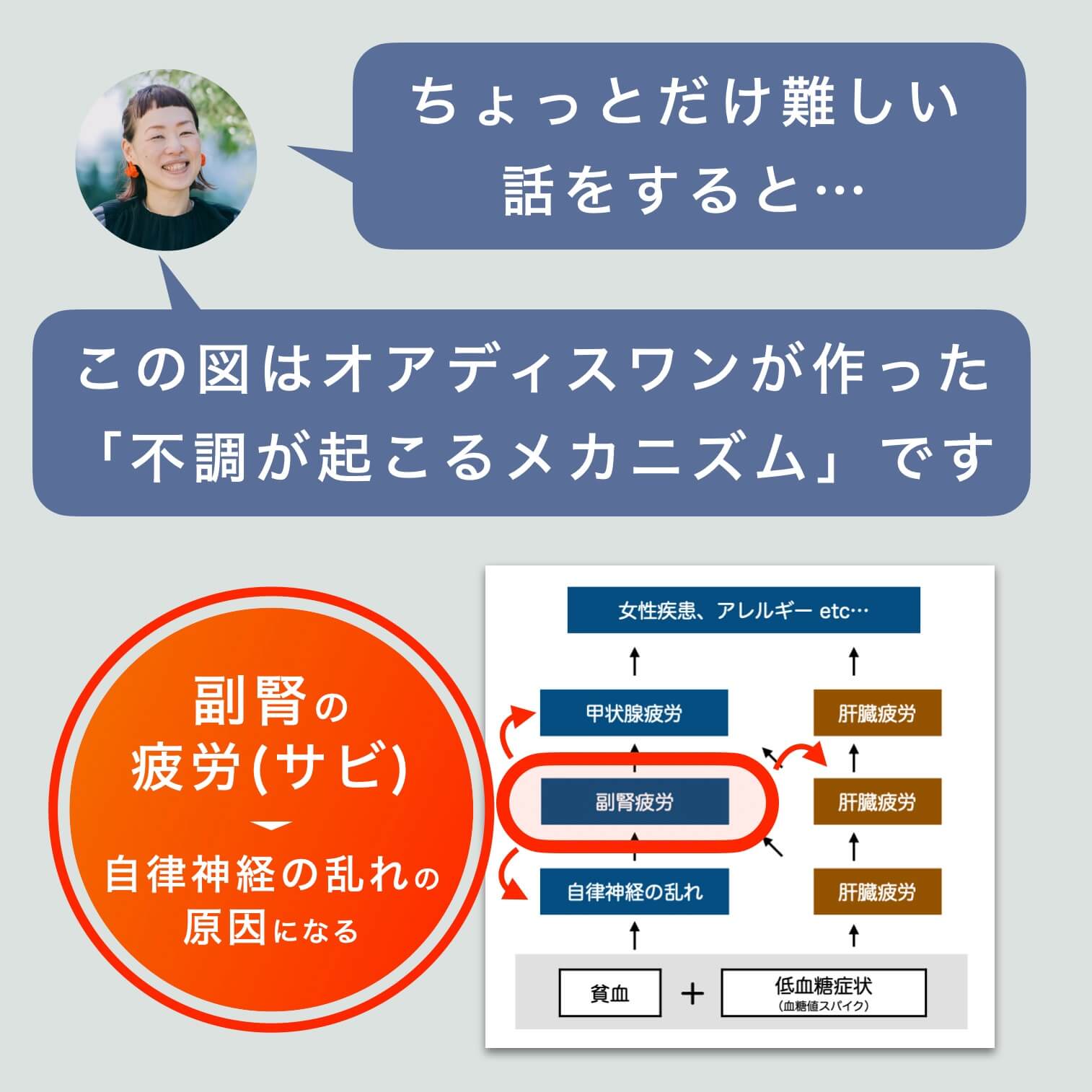 “副腎疲労は自律神経が乱れる原因”