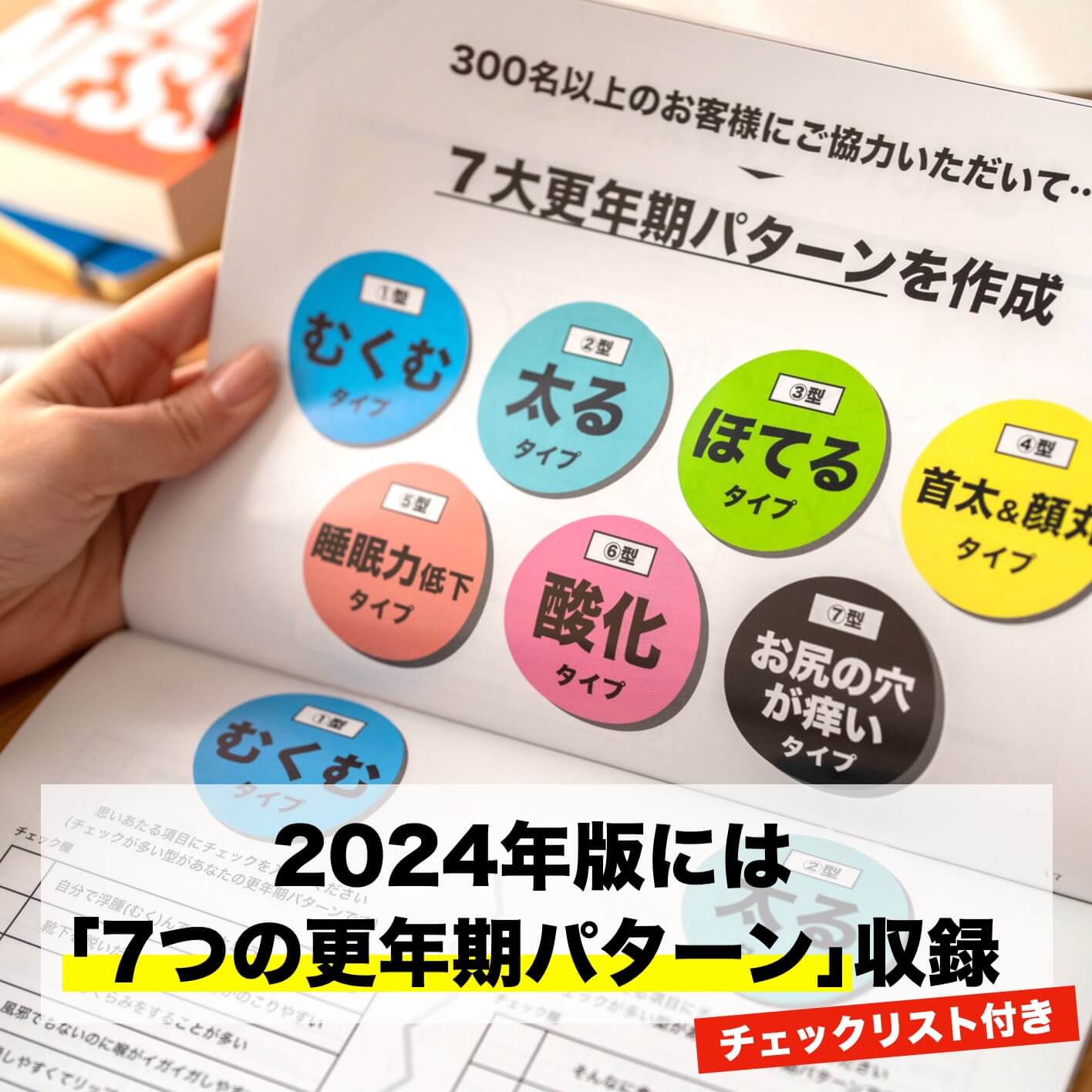 更年期専門店オアディスワンがつくった更年期の悩みタイプイメージ