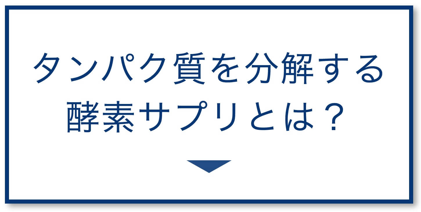 タンパク質分解酵素サプリ