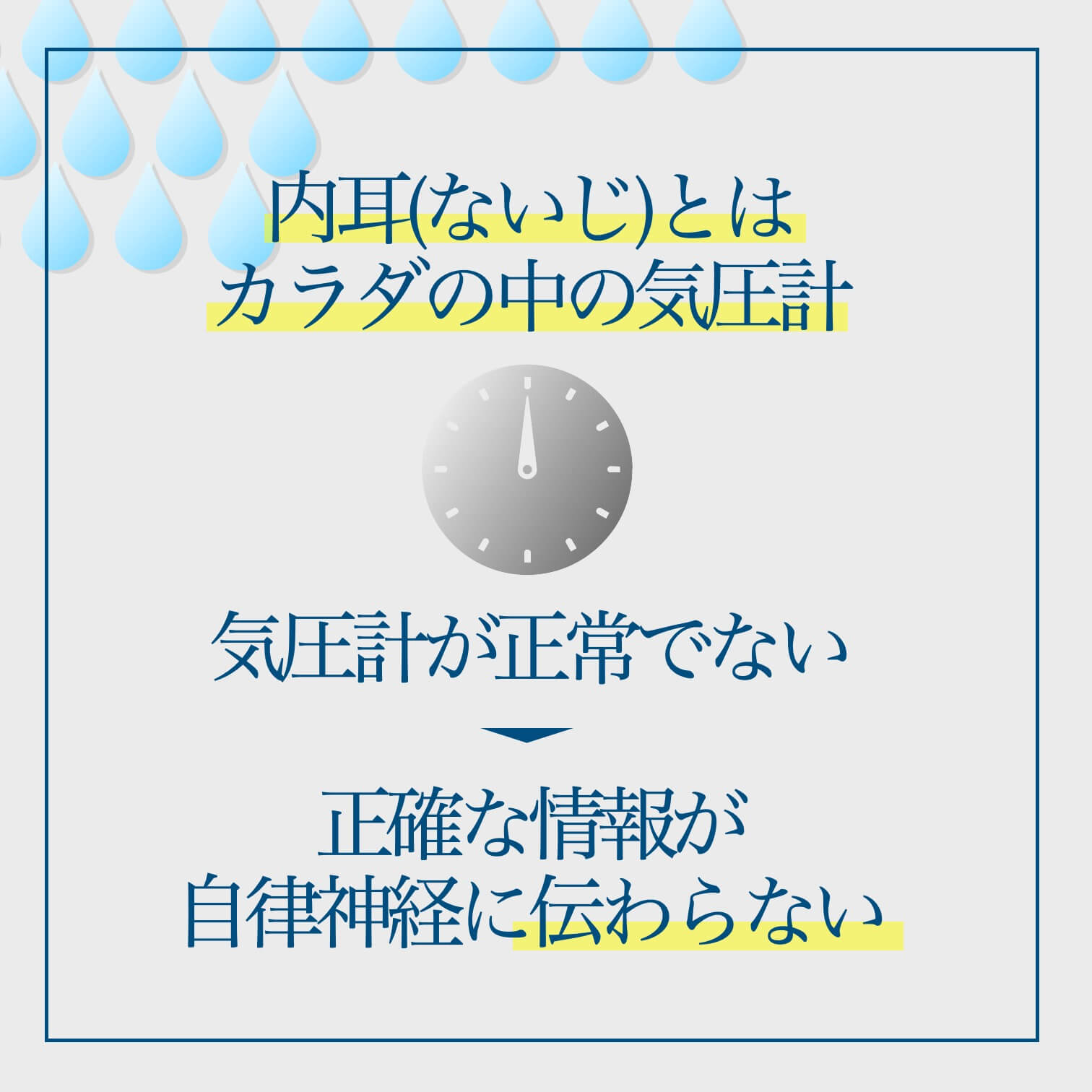 体の気圧計である内耳と自律神経の関係についてのまとめ