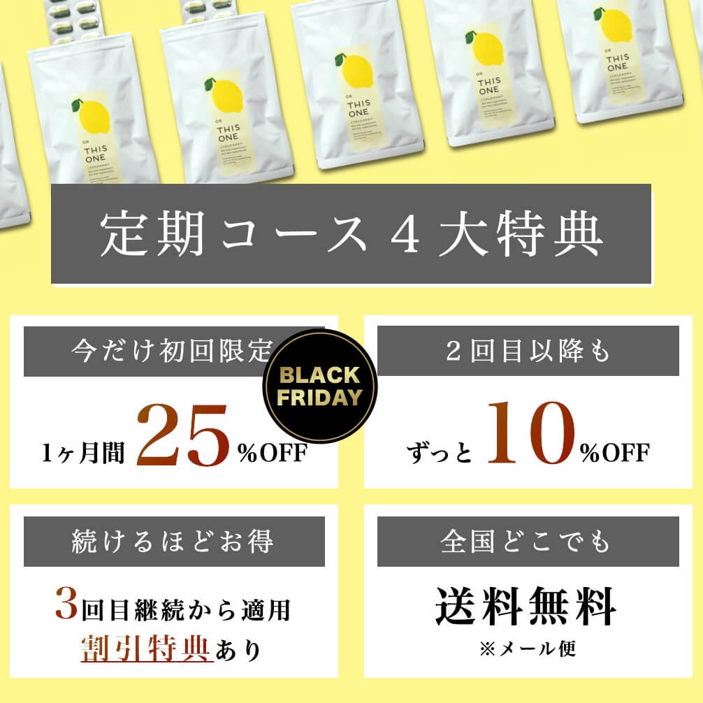 定期コースの4大特典について