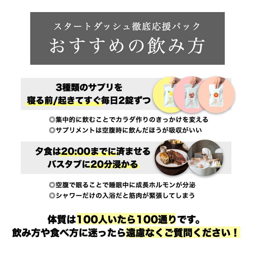 徹底応援パックおすすめの飲み方