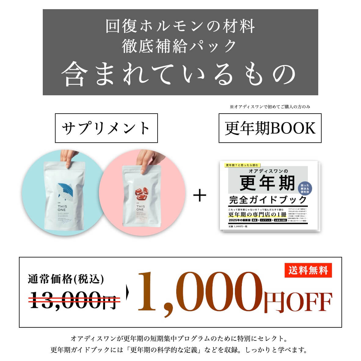 「回復ホルモンの材料を徹底補給パック」に含まれているもの