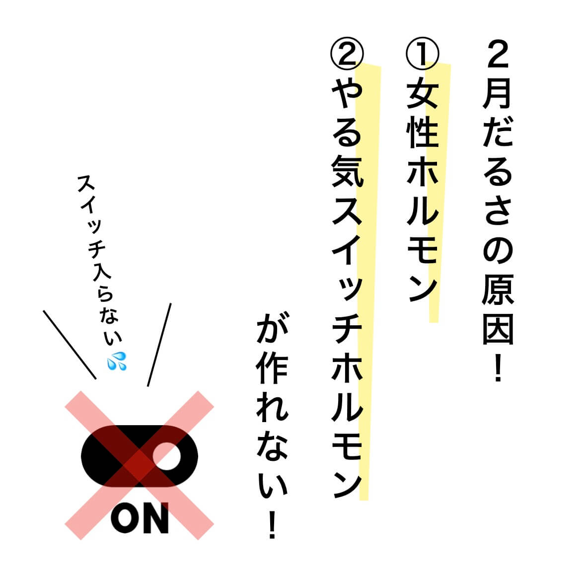 更年期の2月だるさ二つの理由