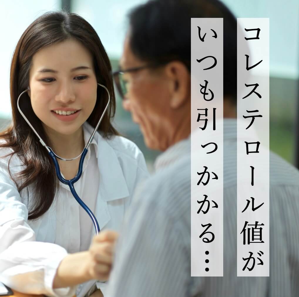 コレステロール値が高い人の写真
