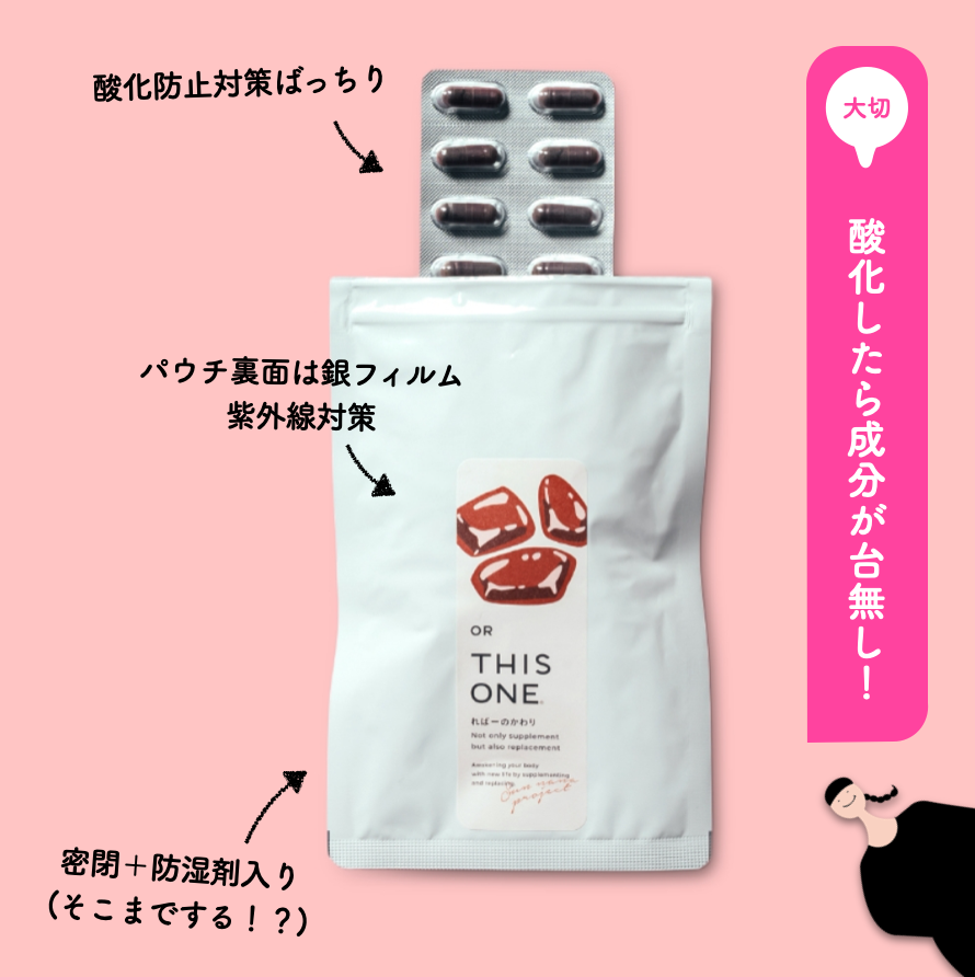 オアディスワンの体質改善サプリメントればーのかわりのイメージ
