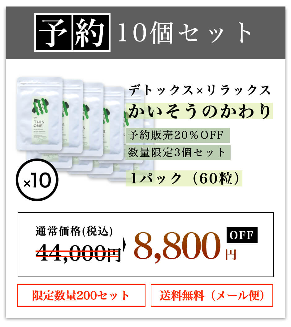 かいそうのかわり10個セット予約商品
