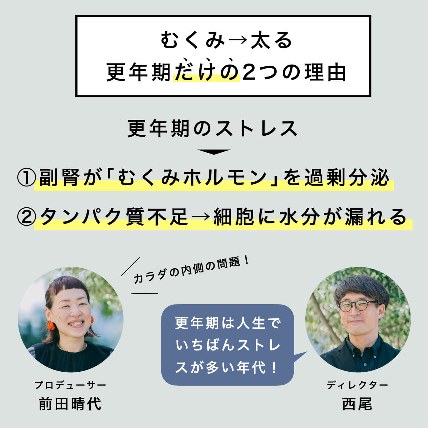 むくみ体質は太りやすいことの説明