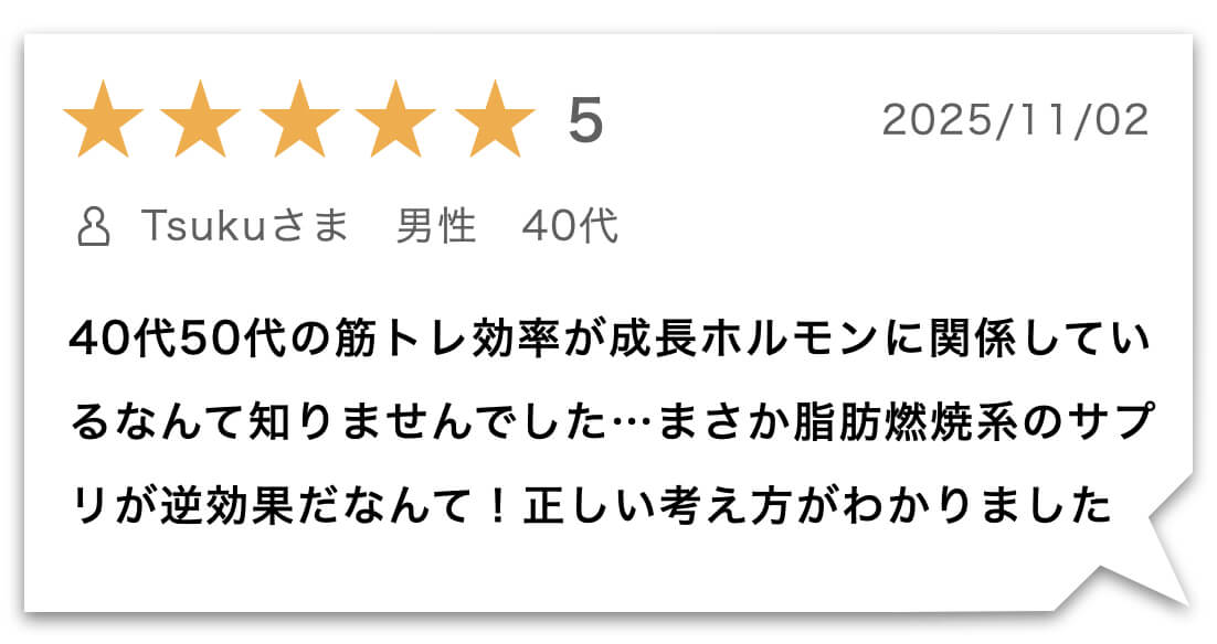 筋トレサプリのレビュー画像