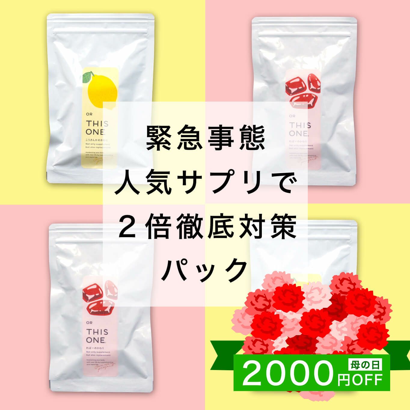 緊急事態に2倍徹底対策パック 